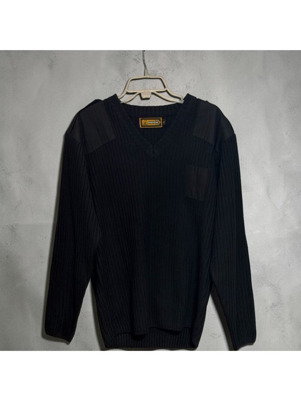 RYNO GEAR V-Neck Commando Sweater Black Mens XL